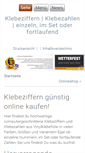 Mobile Screenshot of klebeziffern.de